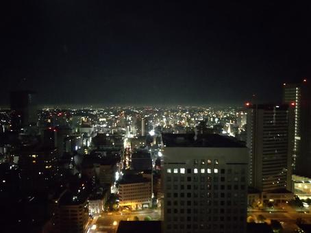 夜景_横浜  景色,背景,横浜の写真素材