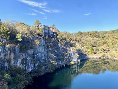 石切山脈② 石切山脈,石切場,採掘の写真素材