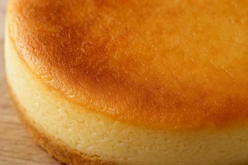 チーズケーキ表面超接写 チーズケーキ表面超接写の写真