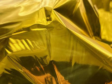 鋭い光沢の金ホイル 金,ゴールド,金色の写真素材