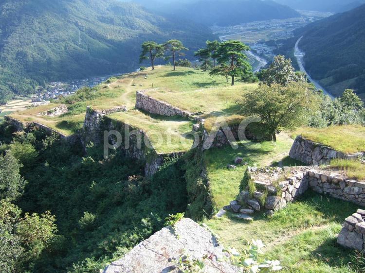 竹田城跡（兵庫県朝来市） 城,城跡,歴史の写真素材