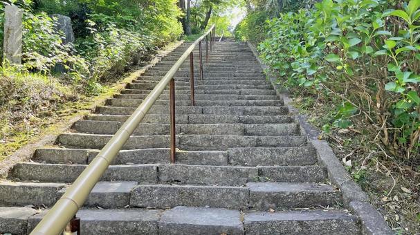 坂東33観音 10番 正法寺 参道の石段 坂東33観音 10番 正法寺 参道の石段の写真