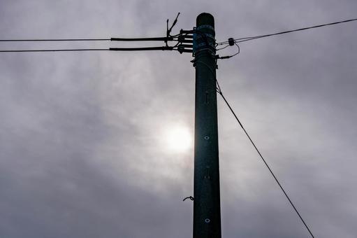 Photo, telegraph pole, electrical, energy, 