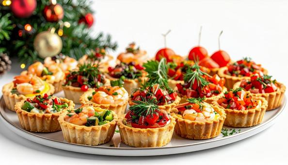 クリスマスパーティーオードブル盛り合わせ クリスマスパーティーオードブル盛り合わせの写真