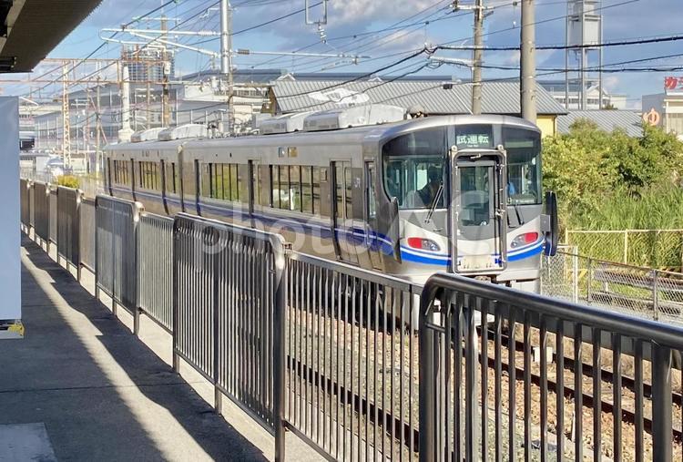JR西日本試運転車両 鉄道,電車,jr西日本の写真素材
