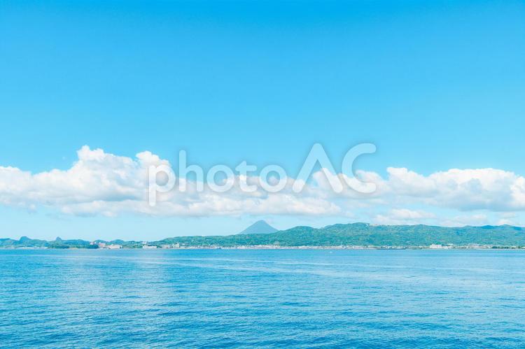 船から見える海の絶景 船旅,船上,航海の写真素材