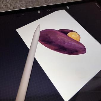 タブレットで絵を描くイメージ写真 タブレットで絵を描くイメージ写真の写真