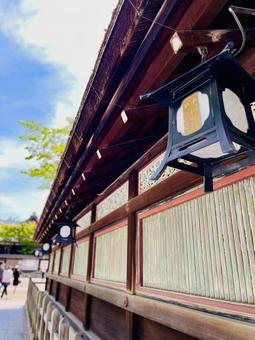 神社 神社,お参り,提灯の写真素材