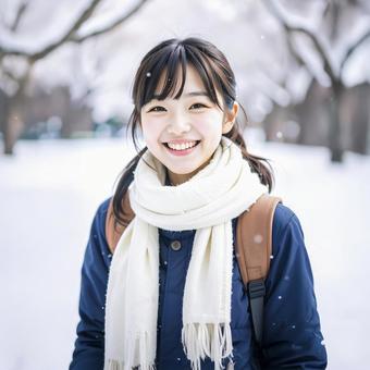 女子高校生 AI生成画像 女子高校生 AI生成画像 の写真