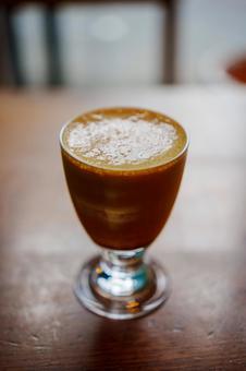 オシャレなグラスに注がれたシェケラート 飲み物,食べ物,人物なしの写真素材