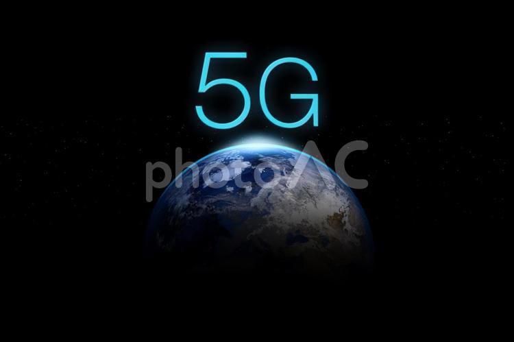 5Gと未来の地球のイメージ 5g,背景,ビジネスの写真素材