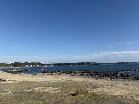 砂浜と青い海 広大な空 砂浜と青い海 広大な空 青空,雲,海の写真素材