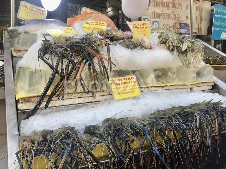 タイ、バンコクのシーフード料理店 海外,東南アジア,タイの写真素材