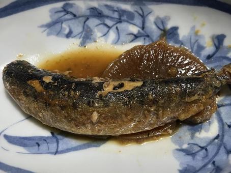 鰯の煮付け 鰯の煮付け 夕食,雑穀米,鰯の写真素材