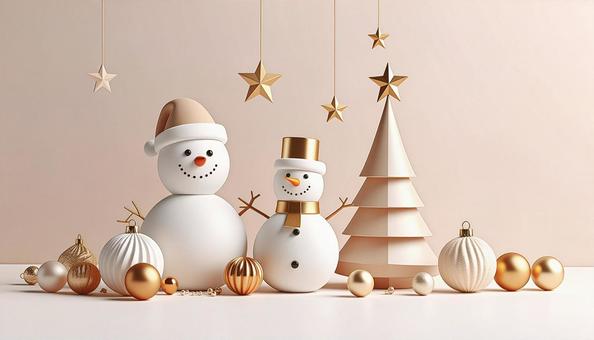 ナチュラルなクリスマスイメージ背景 ナチュラルなクリスマスイメージ背景の写真