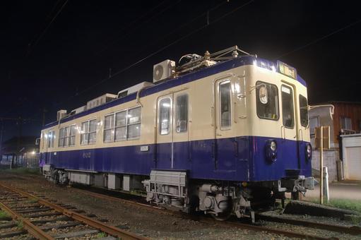 北府駅側線で保存されるモハ602号 福井鉄道,福鉄,福武線の写真素材