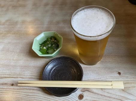 ビール お通し 小皿 ビール お通し 小皿 ビール,小皿,お通しの写真素材