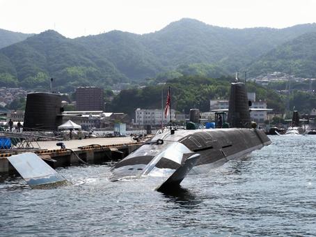 広島県呉市　アレイからすこじま　 広島県,呉市,潜水艦の写真素材