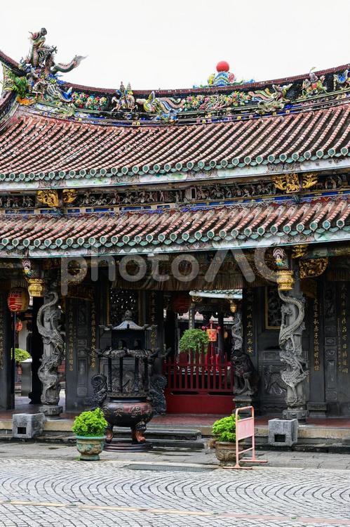 台湾・台北 大龍峒保安宮 台湾,台北,大龍峒の写真素材
