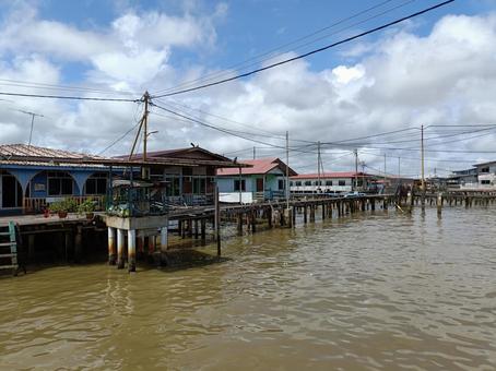 水上集落のペンションの写真