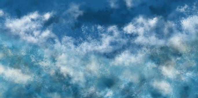青に白いまだらの雲のテスクチャ 青に白いまだらの雲のテスクチャの写真