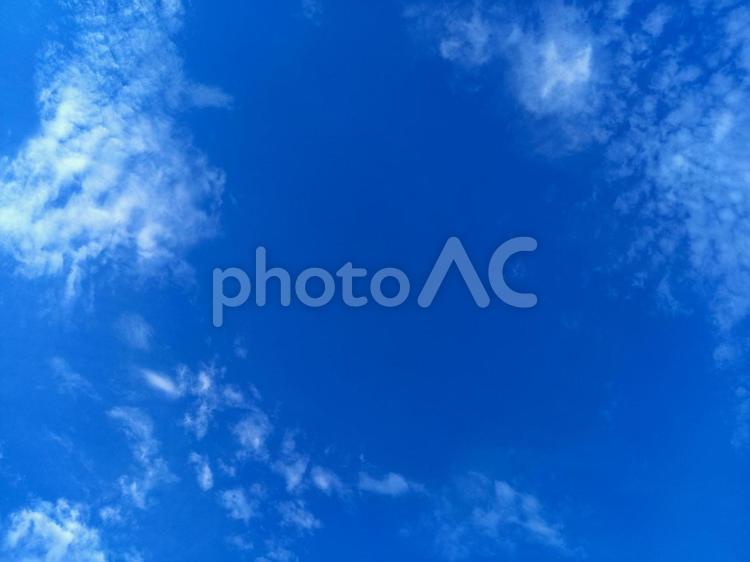 青空と雲の風景_11 空,青空,雲の写真素材