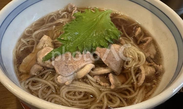 旨味たっぷりの鴨そば そば,蕎麦,鴨そばの写真素材
