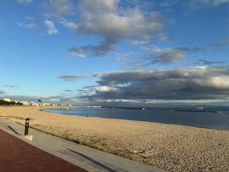 須磨海岸 須磨海岸 空,海,景色の写真素材