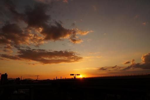 夕景 夕景の写真