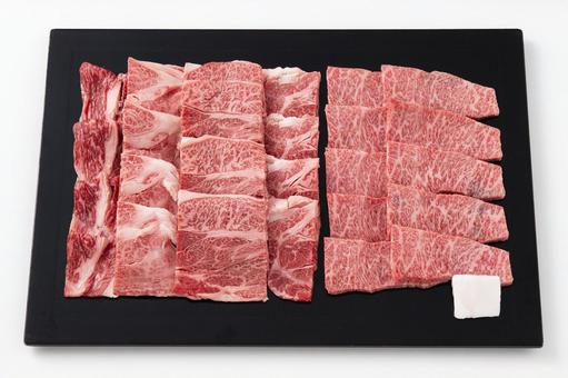 Luxury Japanese beef yakiniku set, JPG Luxury Japanese beef yakiniku set, beef, wagyu beef, grilled meat, JPG