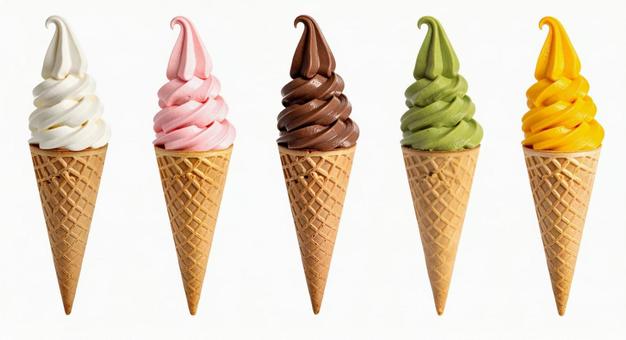 ソフトクリーム5種セット ソフトクリーム5種セットの写真