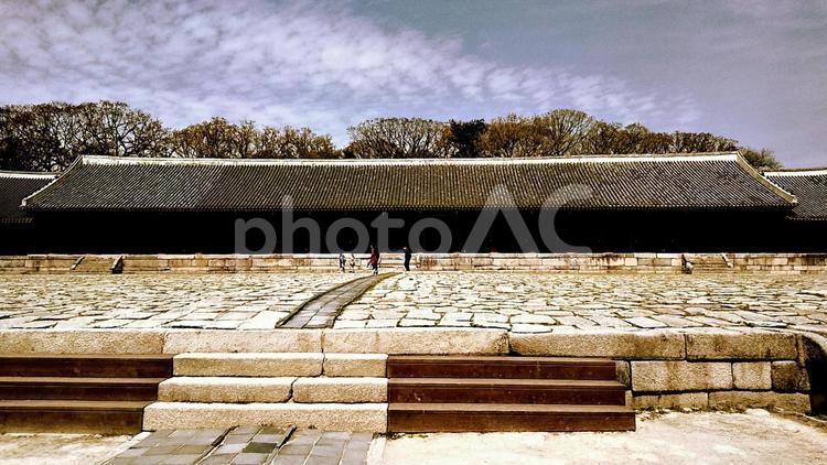 韓国世界遺産宗廟 韓国,ソウル,世界遺産の写真素材