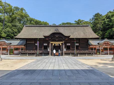 大山祇神社拝殿＠しまなみ海道大三島 大山祇神社,大三島,神社の写真素材