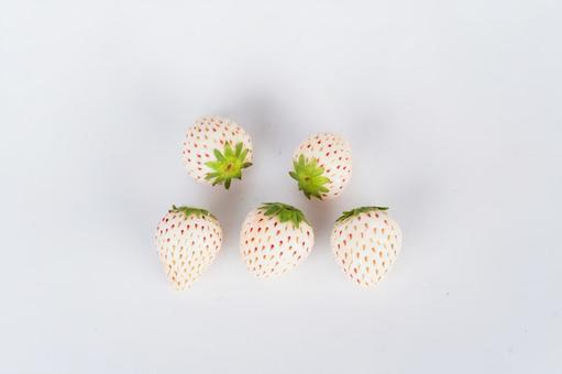 Photo, strawberry, white, pearl white, 