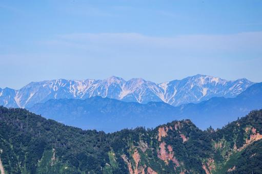 苗場山からの景色 苗場山からの景色 苗場山,新潟,日本百名山の写真素材