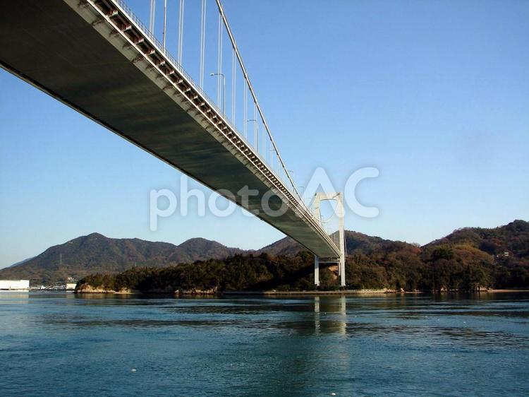 瀬戸内　しまなみ海道　伯方・大島大橋 瀬戸内,瀬戸内海,しまなみ海道の写真素材