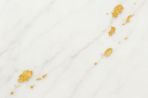 白大理石と金箔のアクセント 白大理石と金箔のアクセントの写真