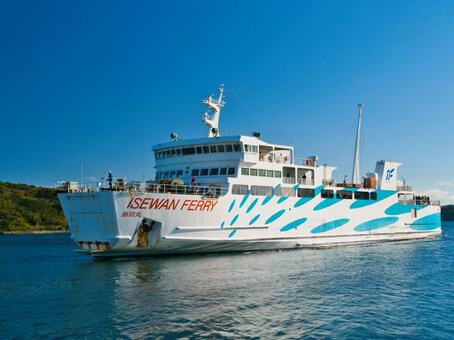 伊勢湾フェリー鳥羽 フェリー,船,海の写真素材