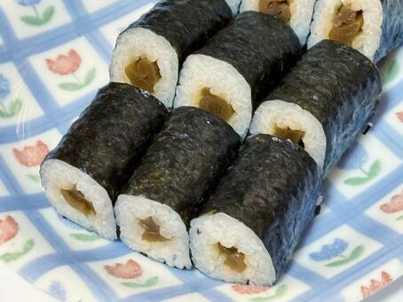 かんぴょう巻き お寿司,かんぴょう,和食の写真素材