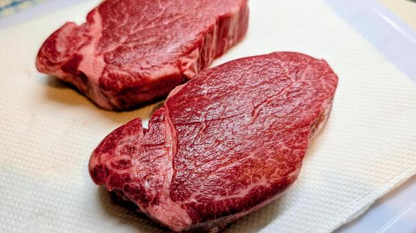 ヒレ肉 ヒレ肉,生肉,牛肉の写真素材