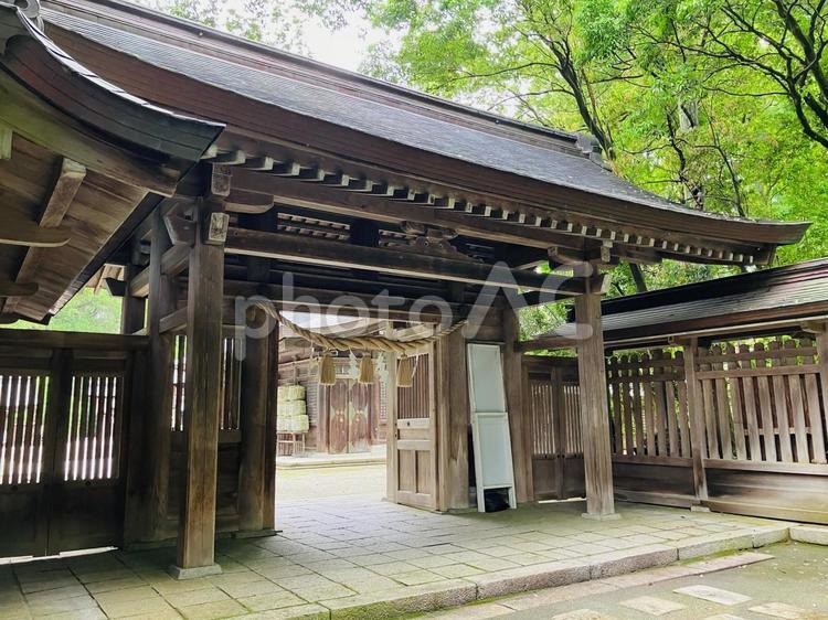 雄山神社　前立社壇　神門 雄山神社,前立社壇,富山県中新川郡の写真素材