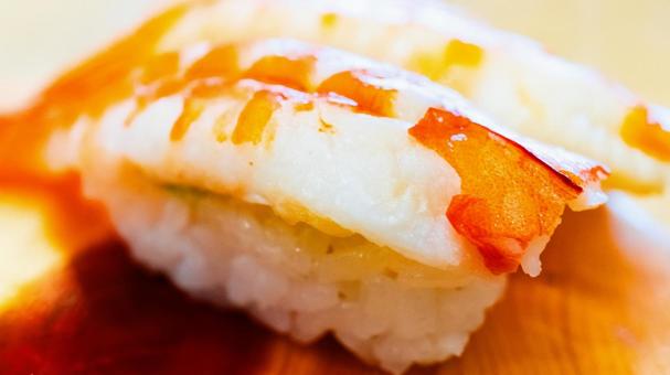 エビのにぎり寿司 エビのにぎり寿司 海老,にぎり寿司,寿司の写真素材