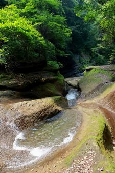 東椎屋の滝 東椎屋の滝 渓谷,東椎屋の滝,大分県の写真素材