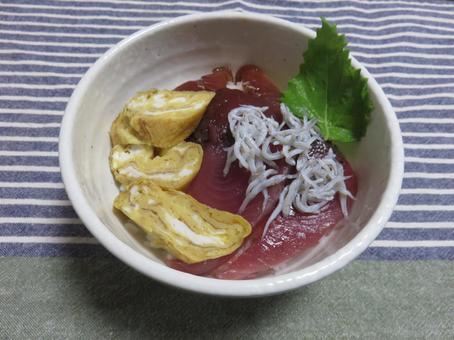 海鮮丼 海鮮丼 海鮮丼,鮮魚,献立の写真素材