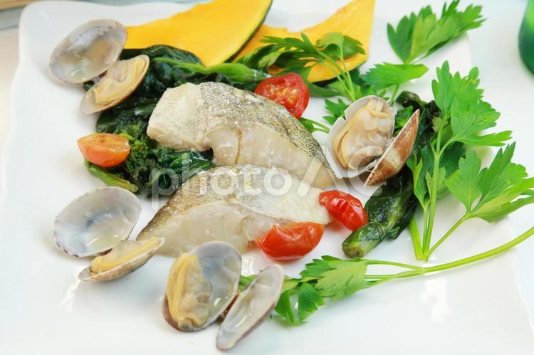 アクアパッツァ アクアパッツァ,鱈,白身魚の写真素材