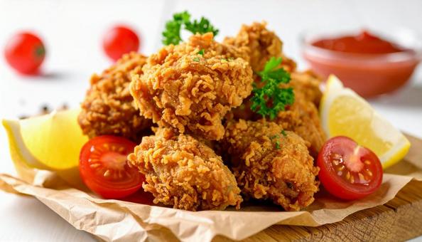 から揚げ 鶏の唐揚げ から揚げ 鶏の唐揚げの写真