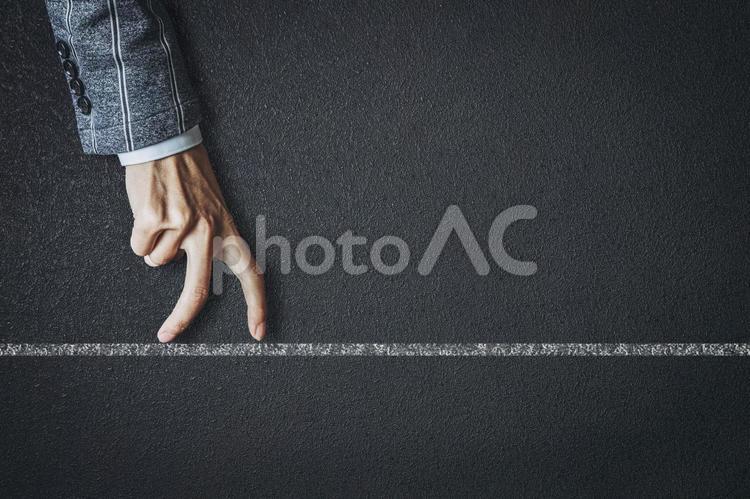 一本の線とビジネスマン ビジネス,顔なし,顔無しの写真素材