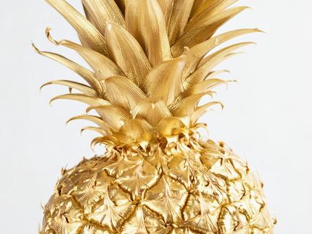 金のパイナップル 金のパイナップルの写真