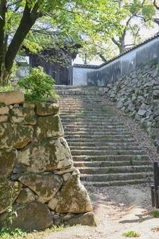 岡山城・六十一雁木下門 岡山城・六十一雁木下門 岡山,岡山城,烏城の写真素材