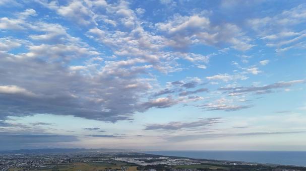 夕方空006 夕方空006 風景,景色,自然の写真素材